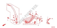 PEDALE   KICK pour Honda CRF 250 R de 2015