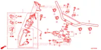 GUIDON   TE DE FOURCHE pour Honda CRF 250 M RED de 2013