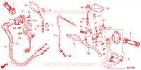 LEVIER DE GUIDON   CABLE   COMMODO pour Honda CRF 250 M RED 2J de 2013