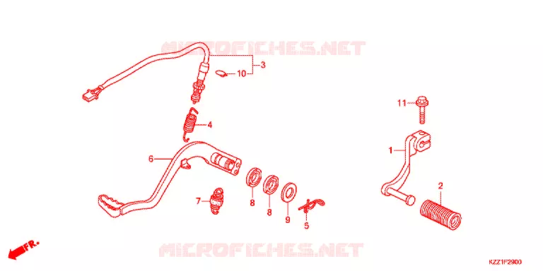 PEDALE Honda MOTO 250 CRF 2016  CRF250MF