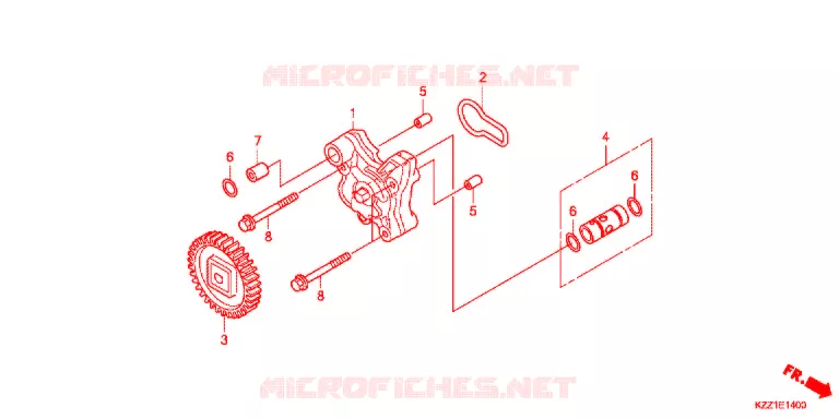 POMPE A HUILE Honda MOTO 250 CRF 2015  CRF250MF