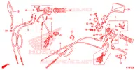 LEVIER DE GUIDON   CABLE   COMMODO pour Honda REBEL 250 de 2016