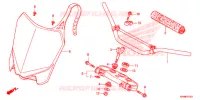 GUIDON   TE DE FOURCHE pour Honda CRF 250 R de 2017