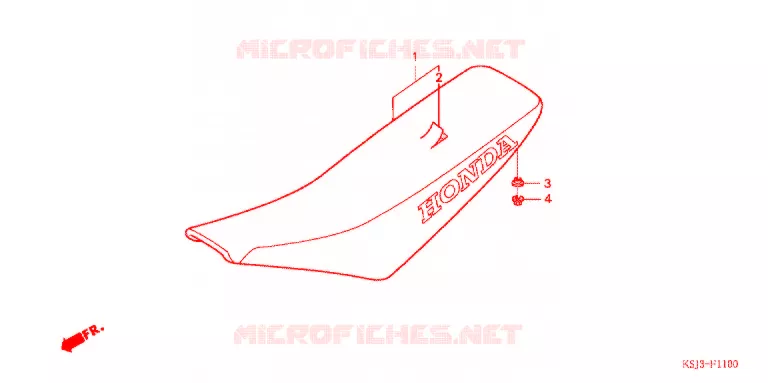 SELLE Honda MOTO 100 CRF 2005  CRF100F5