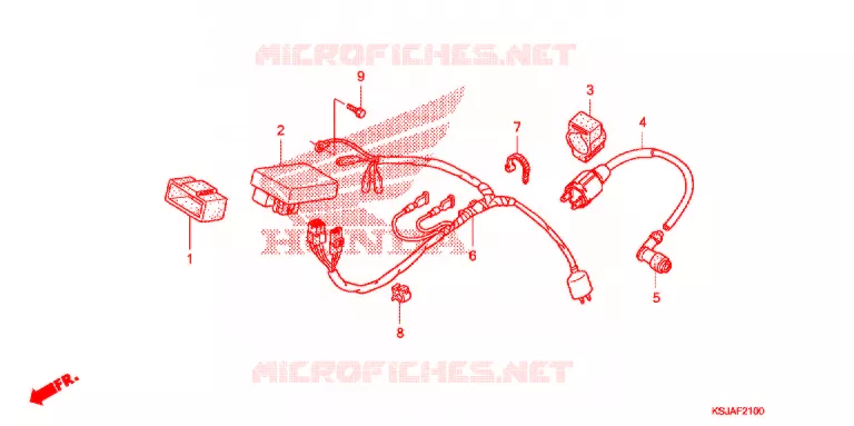 FAISCEAU DES FILS Honda MOTO 100 CRF 2011  CRF100FB