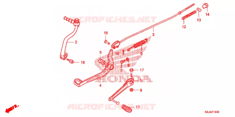 PEDALE Honda MOTO 100 CRF 2011  CRF100FB
