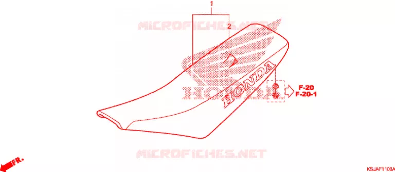 SELLE Honda MOTO 100 CRF 2011  CRF100FB