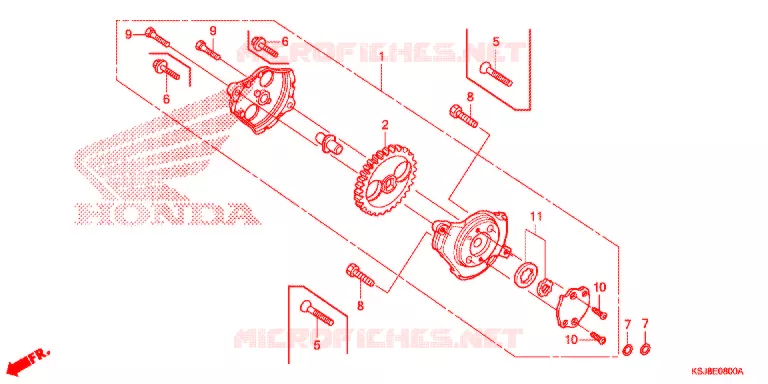POMPE A HUILE Honda MOTO 100 CRF 2012  CRF100FC