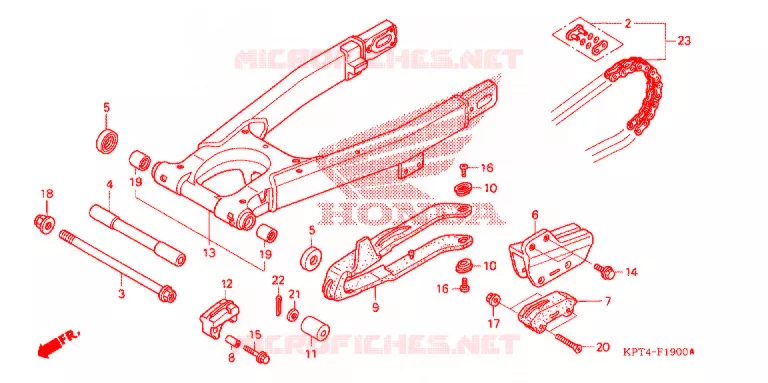 BRAS OSCILLANT Honda MOTO 150 CRF 2003  CRF150F3