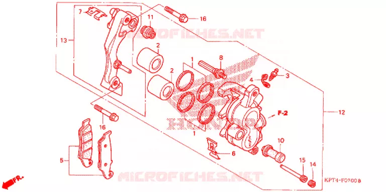 FOURCHE Honda MOTO 150 CRF 2003  CRF150F3
