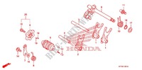 BARILLET DE SELECTION ('06 '11) pour Honda CRF 150 F de 2011