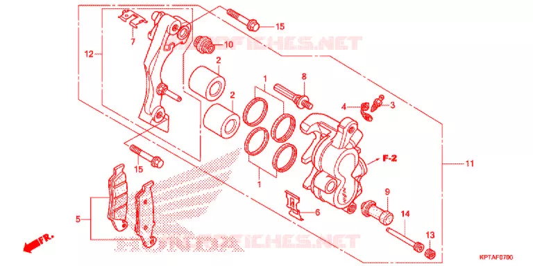 ETRIER DE FREIN AVANT Honda MOTO 150 CRF 2012  CRF150FC
