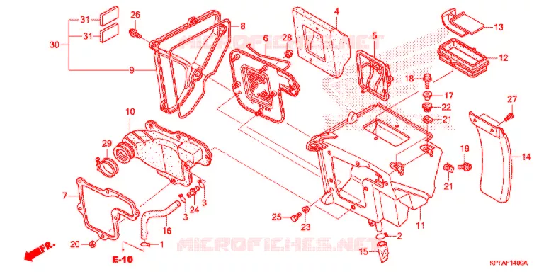 FILTRE A AIR Honda MOTO 150 CRF 2012  CRF150FC