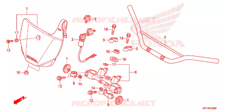 GUIDON - TE DE FOURCHE Honda MOTO 150 CRF 2012  CRF150FC