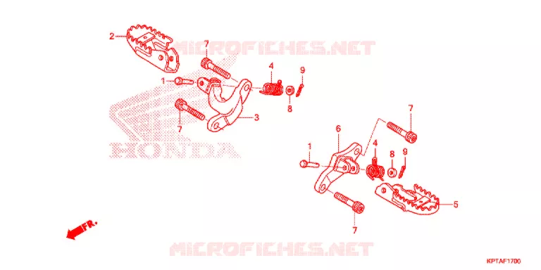 REPOSE PIED Honda MOTO 150 CRF 2014  CRF150FE