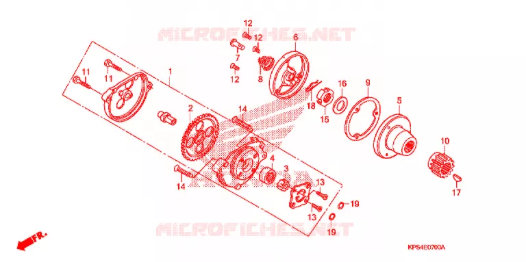 POMPE A HUILE Honda MOTO 230 CRF 2012  CRF230FB