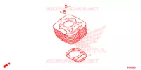 CYLINDRE pour Honda CRF 230 F de 2014