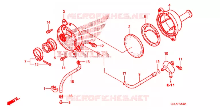 FILTRE A AIR Honda MOTO 50 CRF 2004  CRF50F4