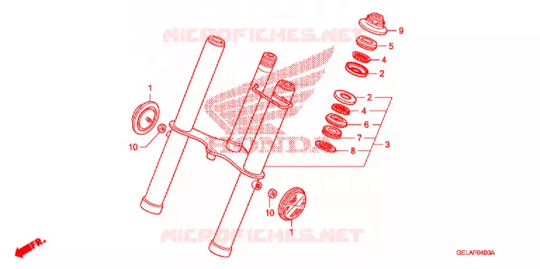 FOURCHE Honda MOTO 50 CRF 2004  CRF50F4