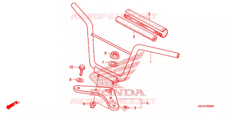 GUIDON - TE DE FOURCHE Honda MOTO 50 CRF 2006  CRF50F6