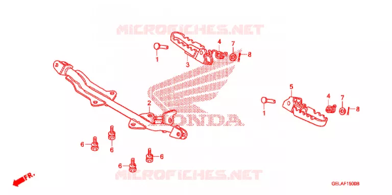 REPOSE PIED Honda MOTO 50 CRF 2008  CRF50F8