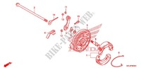FLASQUE   MACHOIRES DE FREIN ARRIERE pour Honda CRF 50 de 2012