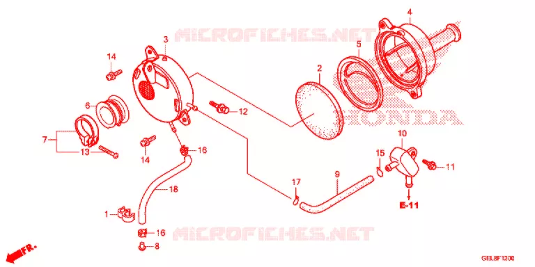 FILTRE A AIR Honda MOTO 50 CRF 2013  CRF50FD