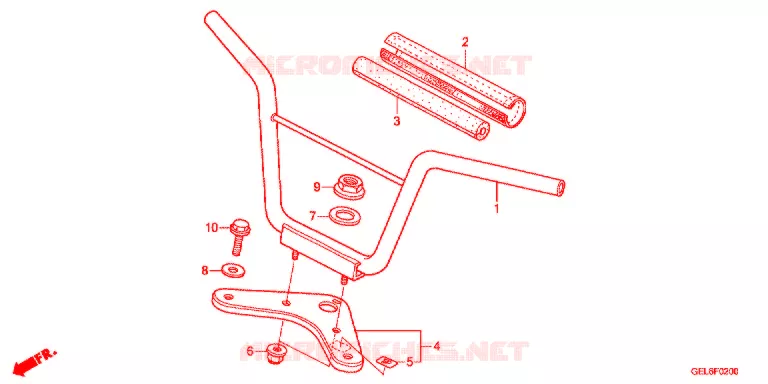 GUIDON - TE DE FOURCHE Honda MOTO 50 CRF 2013  CRF50FD