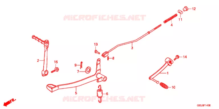 PEDALE DE FREIN - KICK Honda MOTO 50 CRF 2013  CRF50FD