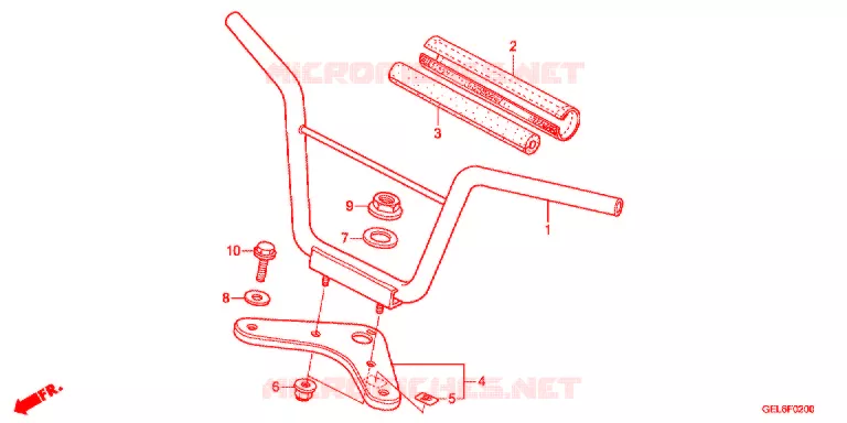 GUIDON - TE DE FOURCHE Honda MOTO 50 CRF 2016  CRF50FE