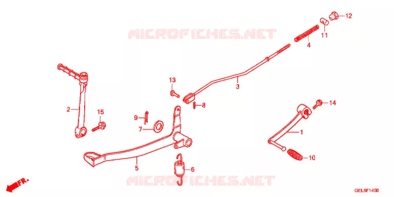 PEDALE DE FREIN - KICK Honda MOTO 50 CRF 2018  CRF50FE