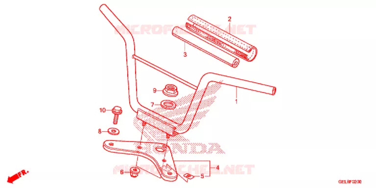 GUIDON - TE DE FOURCHE Honda MOTO 50 CRF 2015  CRF50FF