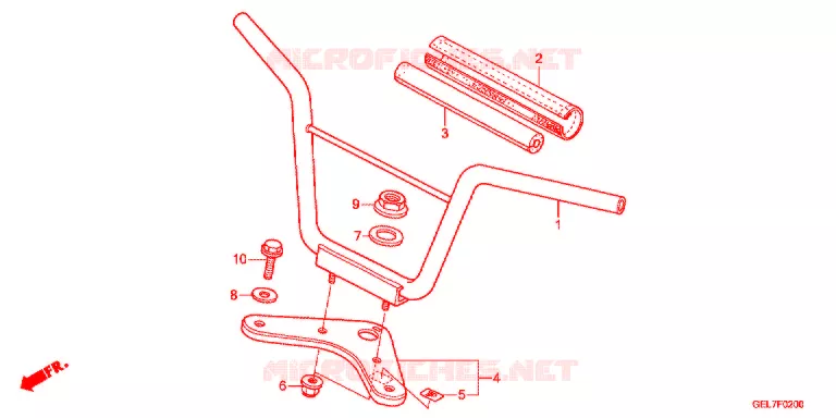 GUIDON - TE DE FOURCHE Honda MOTO 50 CRF 2017  CRF50FH