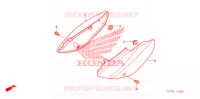 COUVERCLES LATERAUX pour Honda CRF 70 de 2004