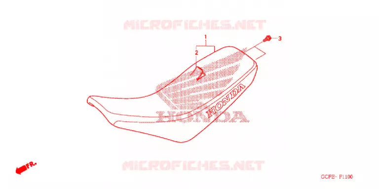 SELLE Honda MOTO 70 CRF 2005  CRF70F5