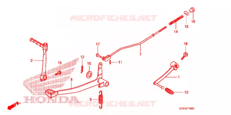PEDALE Honda MOTO 70 CRF 2006  CRF70F6