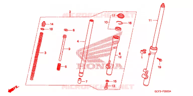 FOURCHE Honda MOTO 70 CRF 2006  CRF70F6