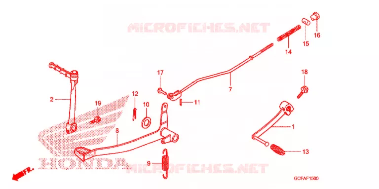 PEDALE Honda MOTO 70 CRF 2006  CRF70F6