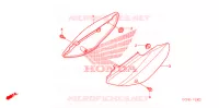 COUVERCLES LATERAUX pour Honda CRF 70 de 2008