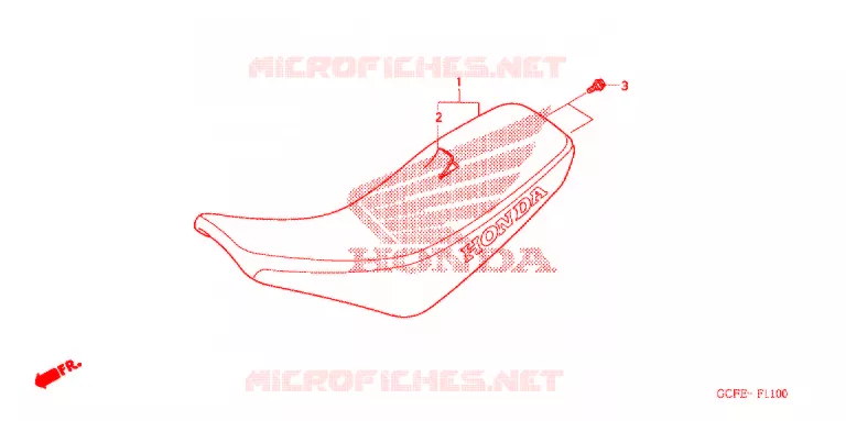 SELLE Honda MOTO 70 CRF 2008  CRF70F8
