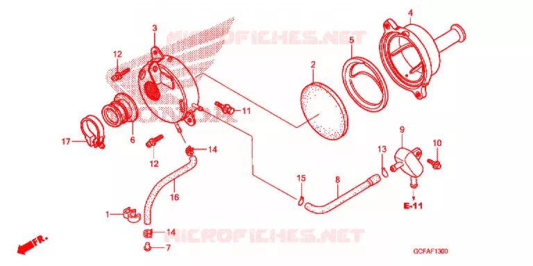 FILTRE A AIR Honda MOTO 70 CRF 2008  CRF70F8