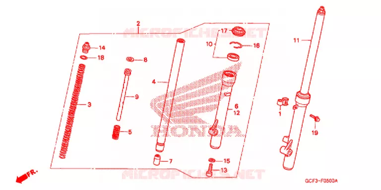 FOURCHE Honda MOTO 70 CRF 2009  CRF70F9