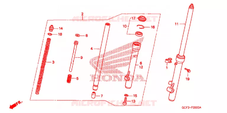 FOURCHE Honda MOTO 70 CRF 2009  CRF70F9