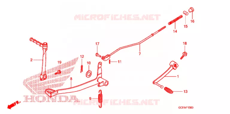 PEDALE Honda MOTO 50 CRF 2012  CRF70FC