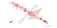 AXE DE KICK pour Honda CRF 70 de 2012