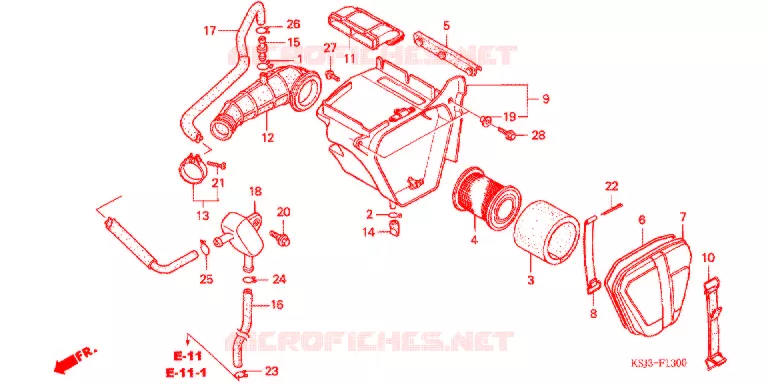 FILTRE A AIR Honda MOTO 80 CRF 2004  CRF80F4