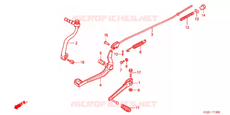 PEDALE Honda MOTO 80 CRF 2004  CRF80F4
