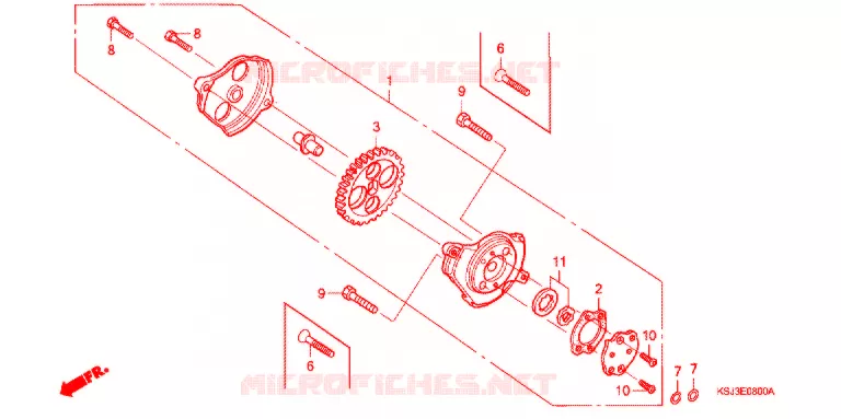 POMPE A HUILE Honda MOTO 80 CRF 2004  CRF80F4