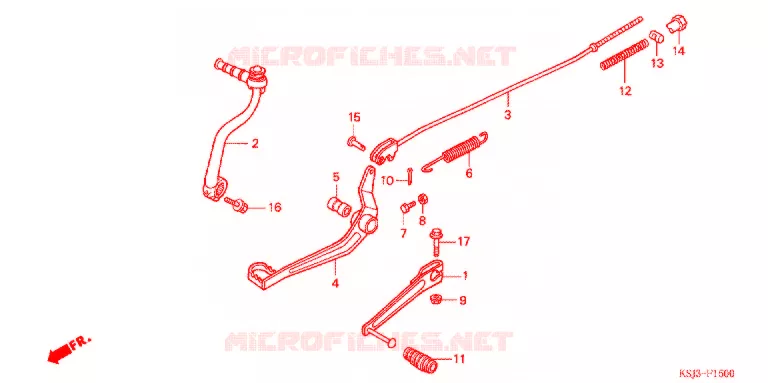 PEDALE Honda MOTO 80 CRF 2004  CRF80F4