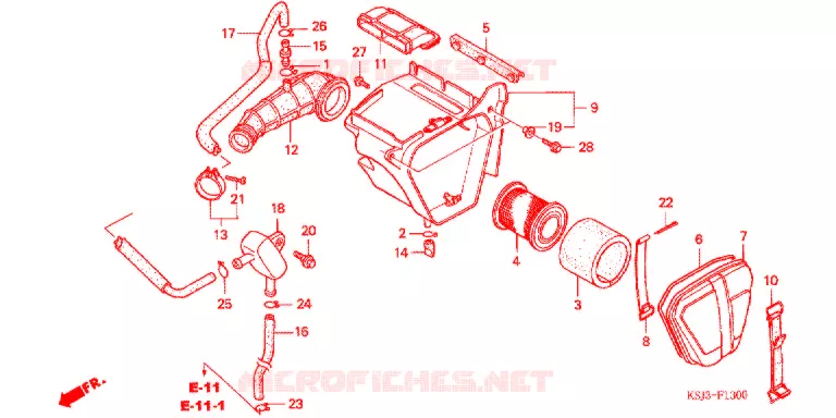 FILTRE A AIR Honda MOTO 80 CRF 2005  CRF80F5